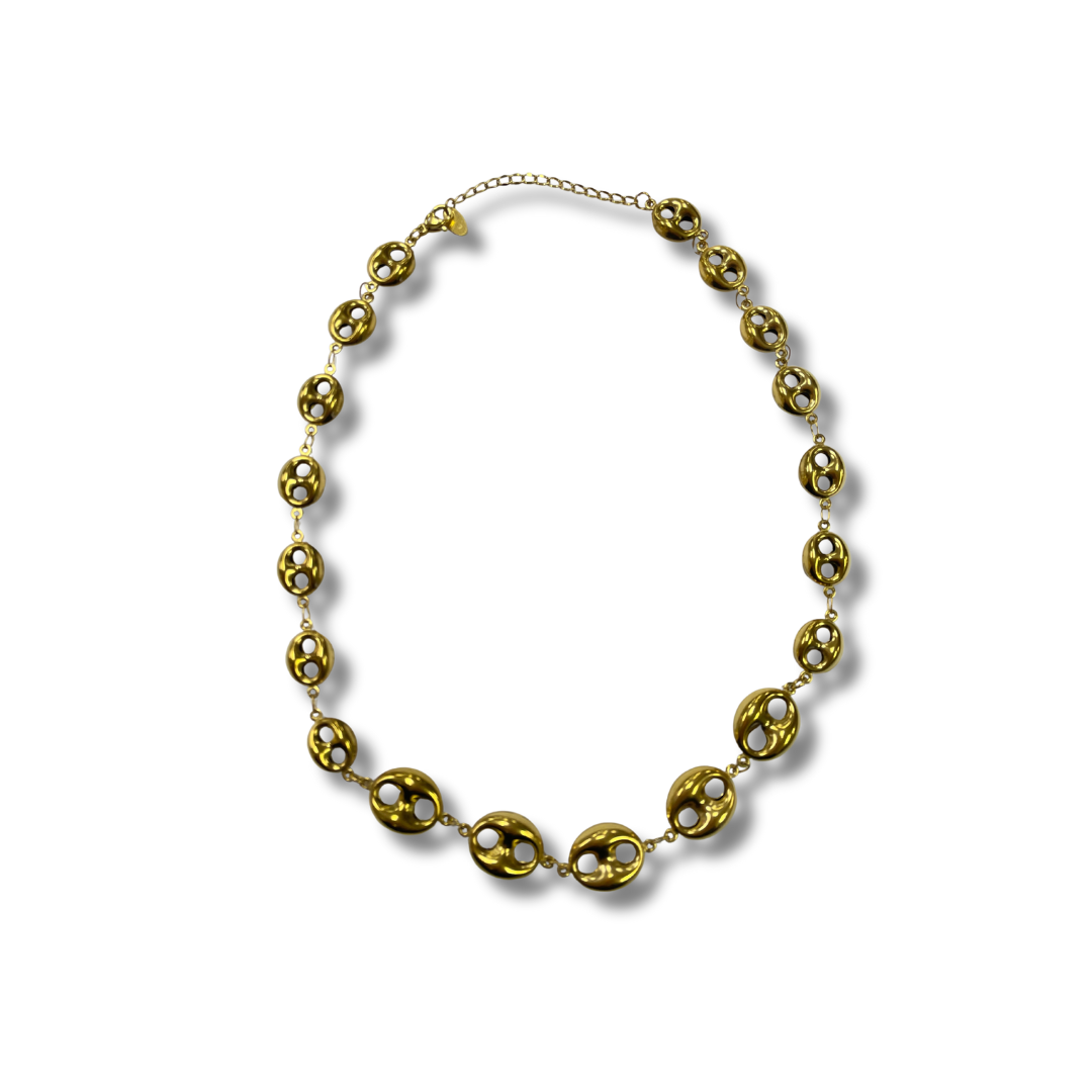 GOSTEEL GOLD STAINLESS STEEL MIX CHAIN C255015R