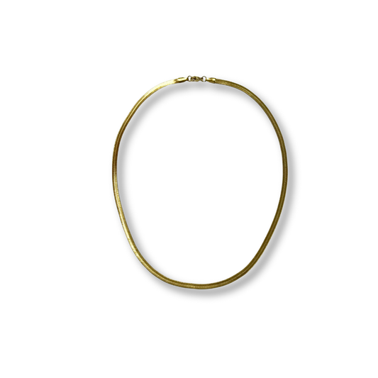 GOSTEEL GOLD STAINLESS STEEL FLAT 18'' CHAIN 110C4516