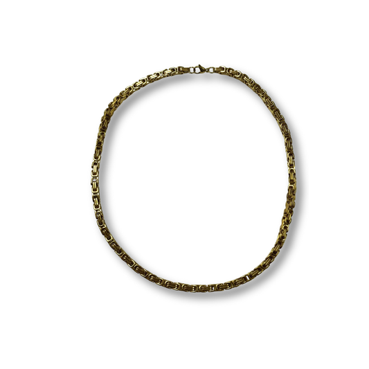 GOSTEEL GOLD STAINLESS STEEL BIZANTIN CHAIN 24'' C012265Z6