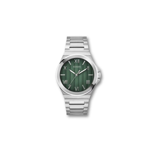GUESS WATCH GW0789G1 MENS SILVER GREEN