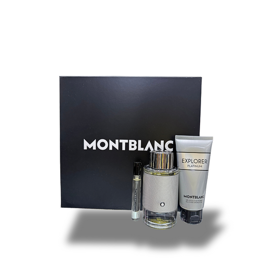 MONT BLANC EXPLORER PLATINUM SET FOR MEN