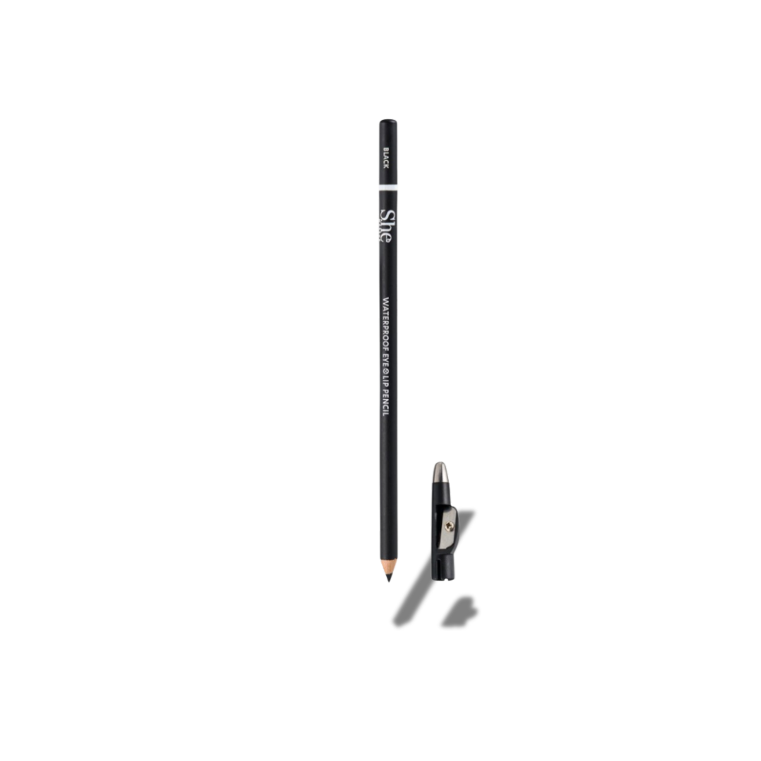 SHE WATERPROOF EYE AND LIP PENCIL BLACK