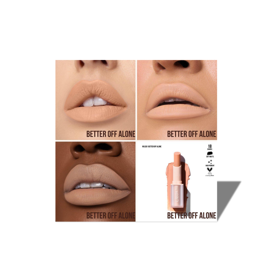 BEAUTY CREATIONS NUDE X BETTER OFF ALONE LIPSTICK