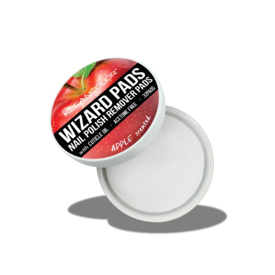 KLEANCOLOR WIZARD PADS NAIL POLISH REMOVER APPLE SCENTED