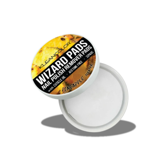 KLEANCOLOR WIZARD PADS NAIL POLISH REMOVER PINEAPPLE SCENTED