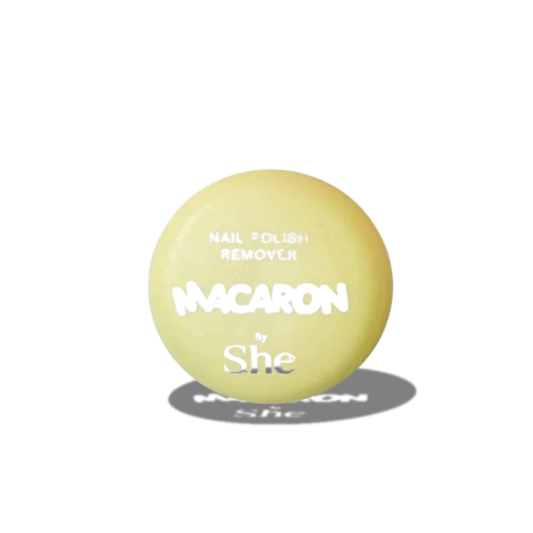 SHE MACARON NAIL POLISH REMOVER PADS YELLOW