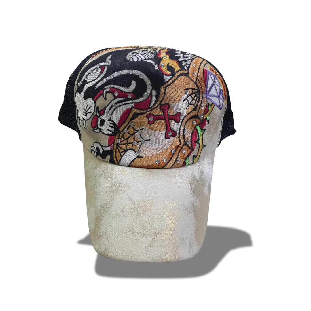 STEPHANIE HEAD WEAR CAP BLACK/NUDE