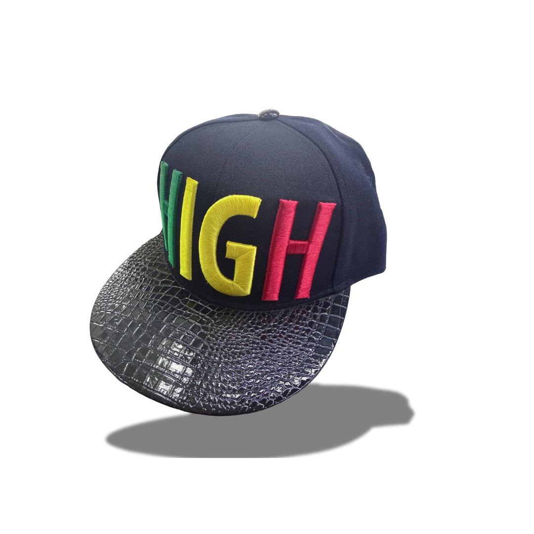 ARMYCREW RASTA RGY 3D EMBROIDERED SNAPBACK CAP WITH PVC VISOR HIGH