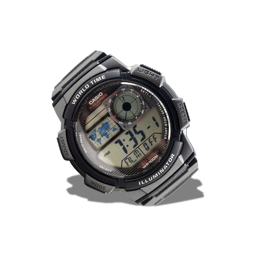 CASIO WATCH AE-1000W-1BVCF BLACK MEN'S WATCH