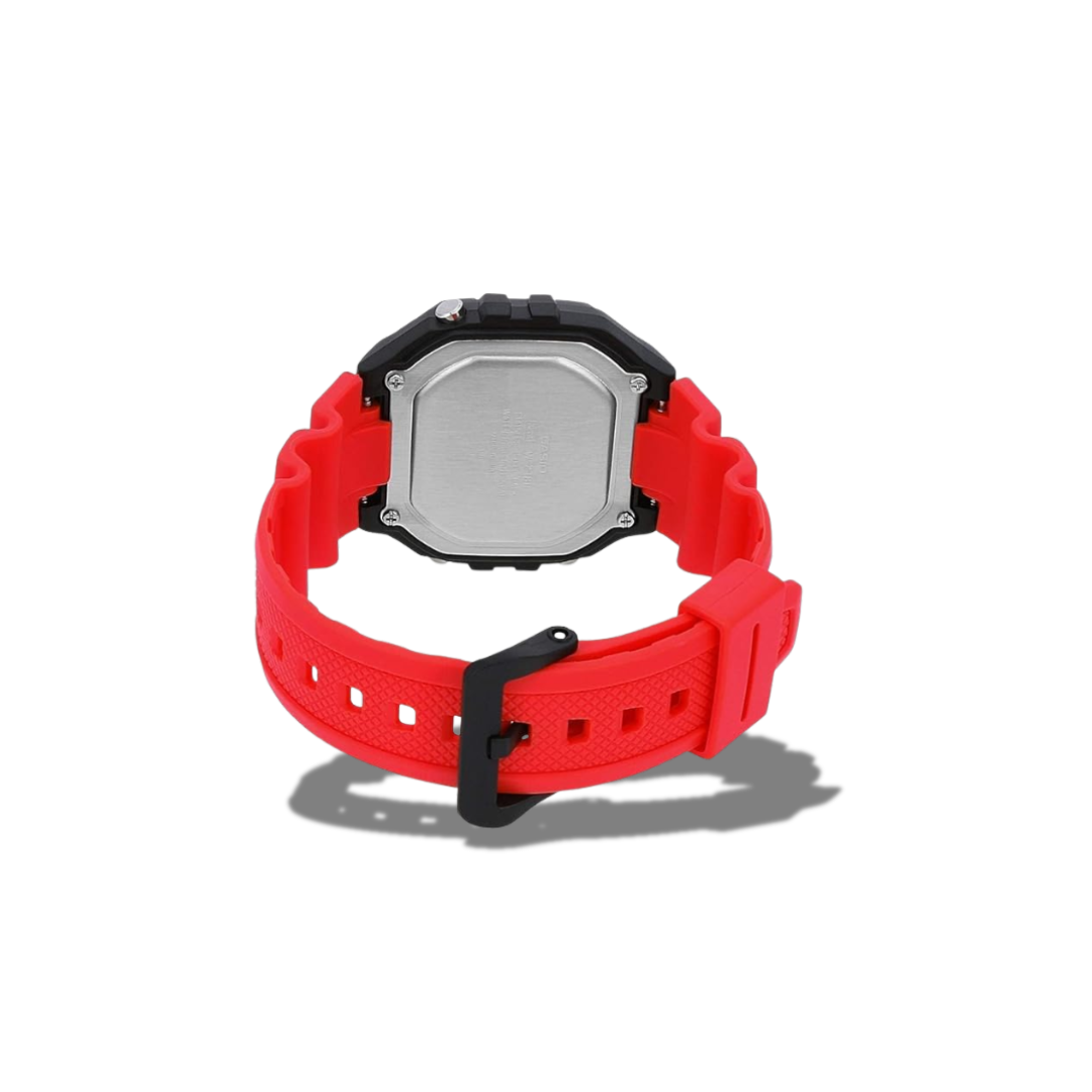 CASIO WATCH W-218H-4BVDF RED MEN'S WATCH
