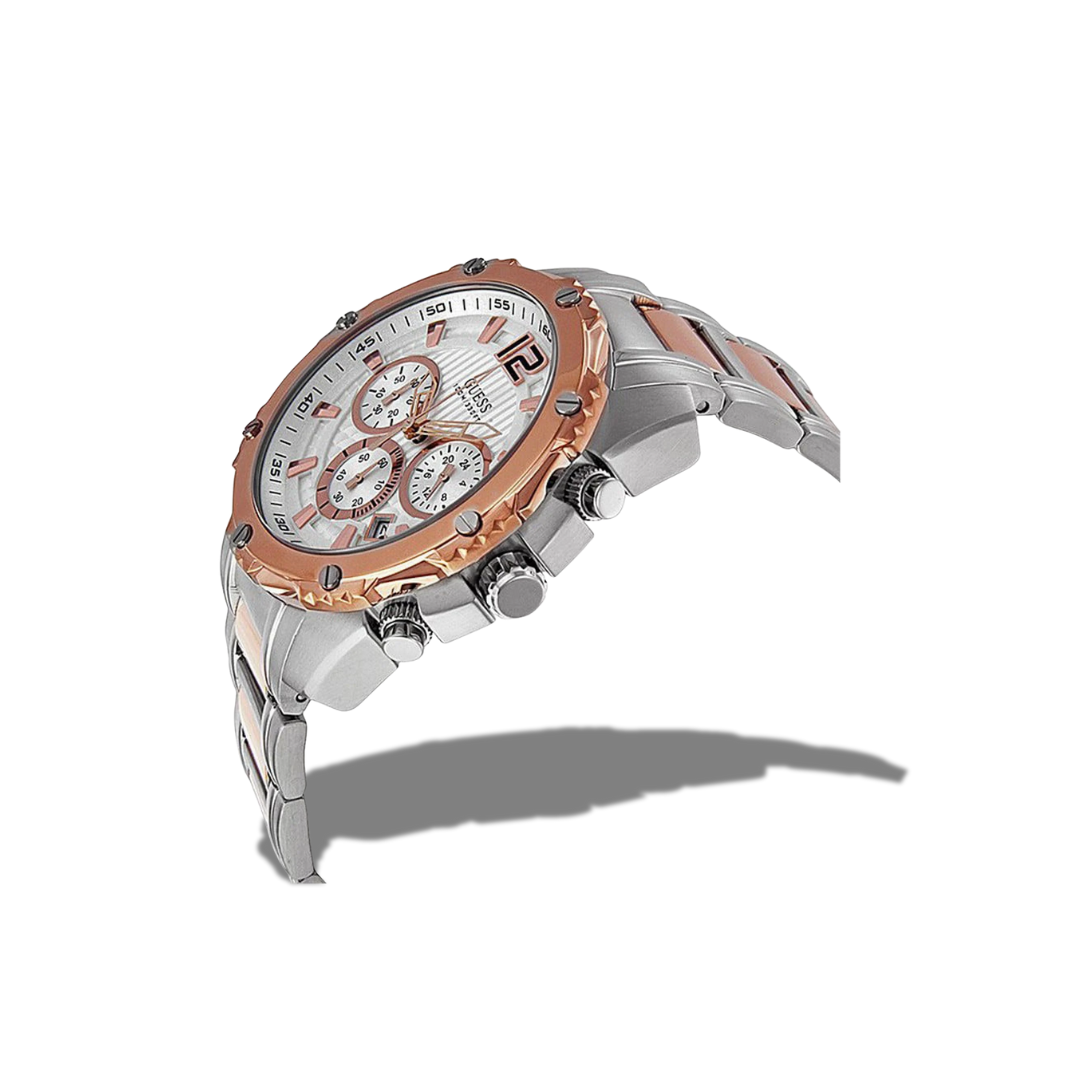 GUESS MEN'S CLASSIC- SILVER/GOLD WATCH