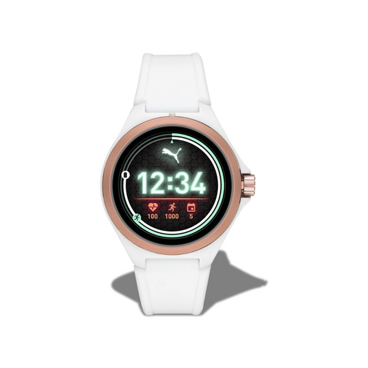 PUMA SMARTWATCH WITH WHITE SILICONE STRAP PT9102