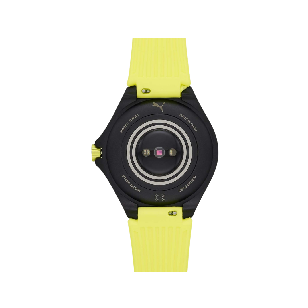 PUMA SMARTWATCH WITH YELLOW SILICONE STRAP PT9101