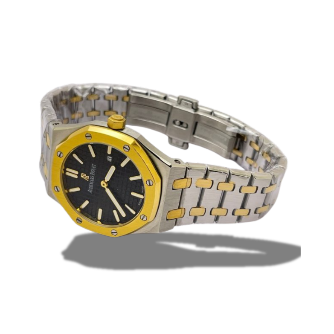 AUDEMARS PIGUET ROYAL OAK BLACK DUAL TONE WATCH