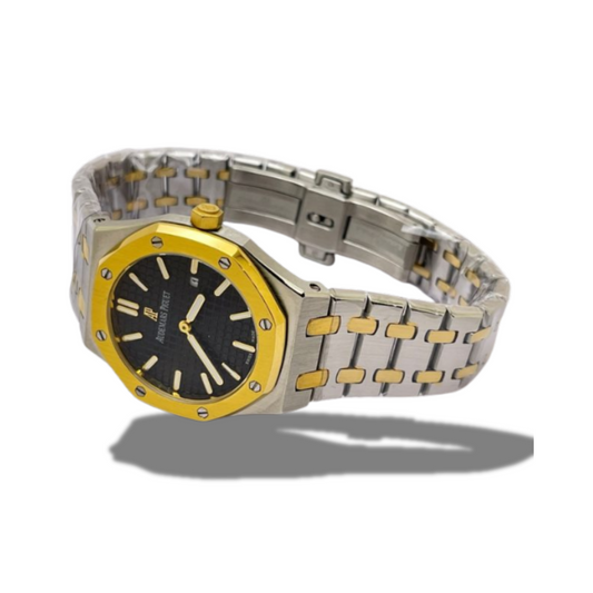 AUDEMARS PIGUET ROYAL OAK BLACK DUAL TONE WATCH