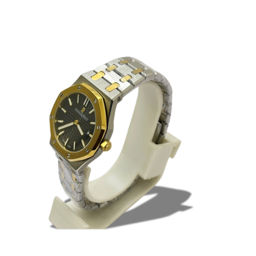 AUDEMARS PIGUET ROYAL OAK BLACK DUAL TONE WATCH