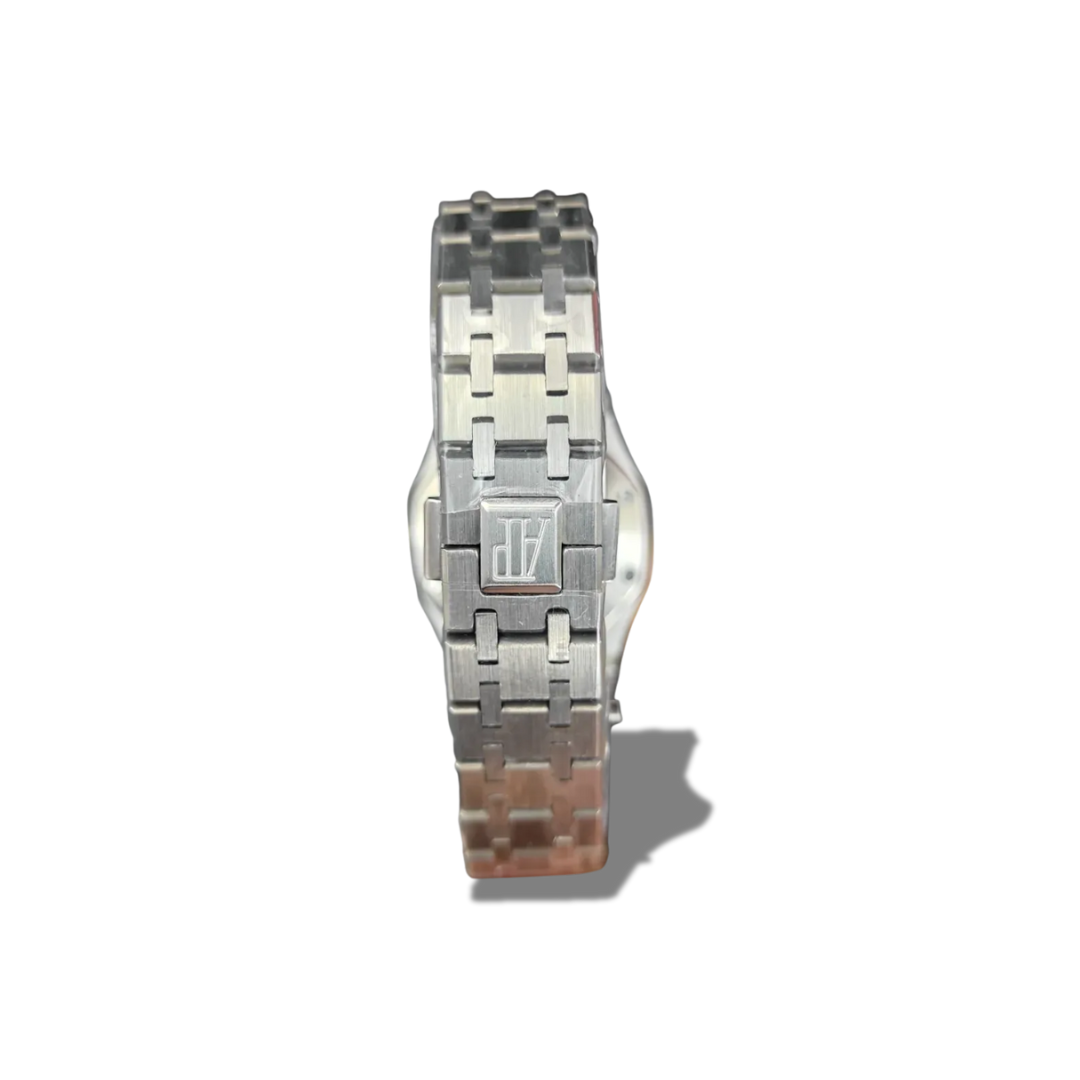 AUDEMARS PIGUET WOMEN'S WATCH SILVER BLACK DIAL