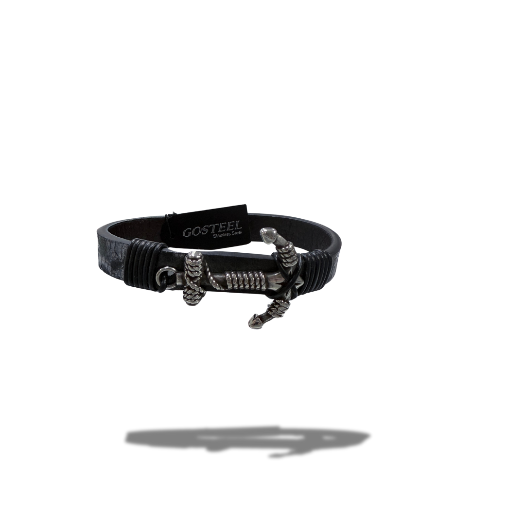 GOSTEEL BRACELET ANCHOR BLACK