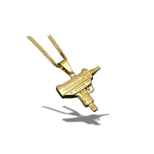GOSTEEL GUN PENDANT NECKLACE