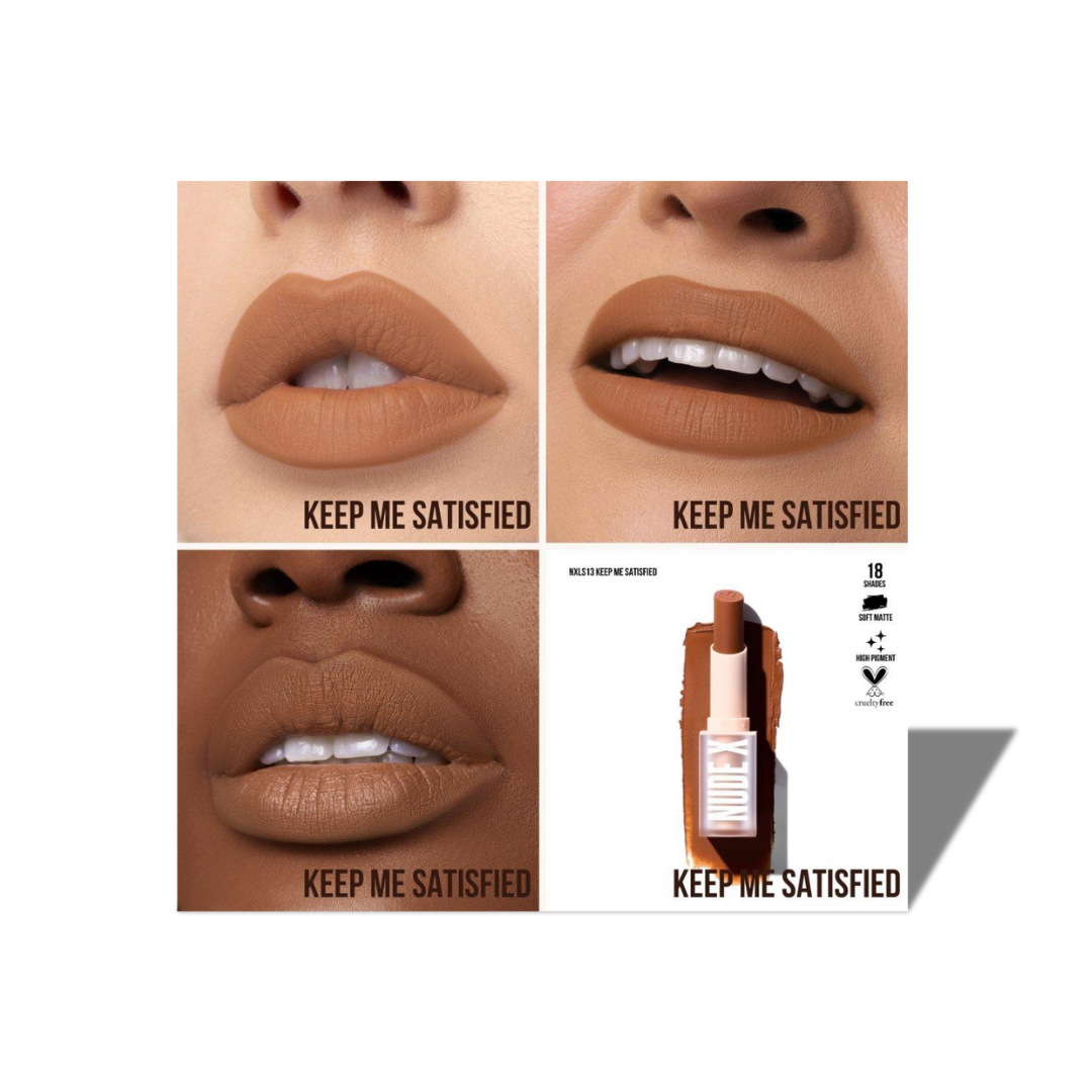 BEAUTY CREATIONS NUDE X KEEP ME SATISFIED LIPSTICK