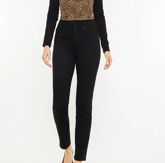 KANCAN ESSENTIALS HIGH RISE CIGARETTE LEG JEANS KC11251BK