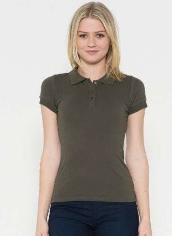 HEART & HIPS COTTON PIQUE COLLAR TOP KT1007