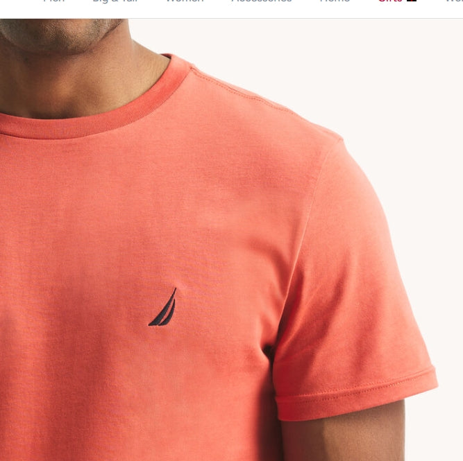 NAUTICA CREW NECK TSHIRT STYLE V2802U