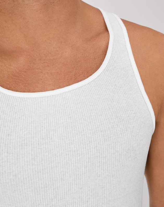 HANES MEN'S COTTON TANK TOP UNDERSHIRT MOISTURE-WICKING WHITE 6-PACK