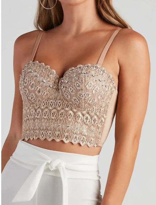 OHYES CROPPED CORSE LACED DS4017