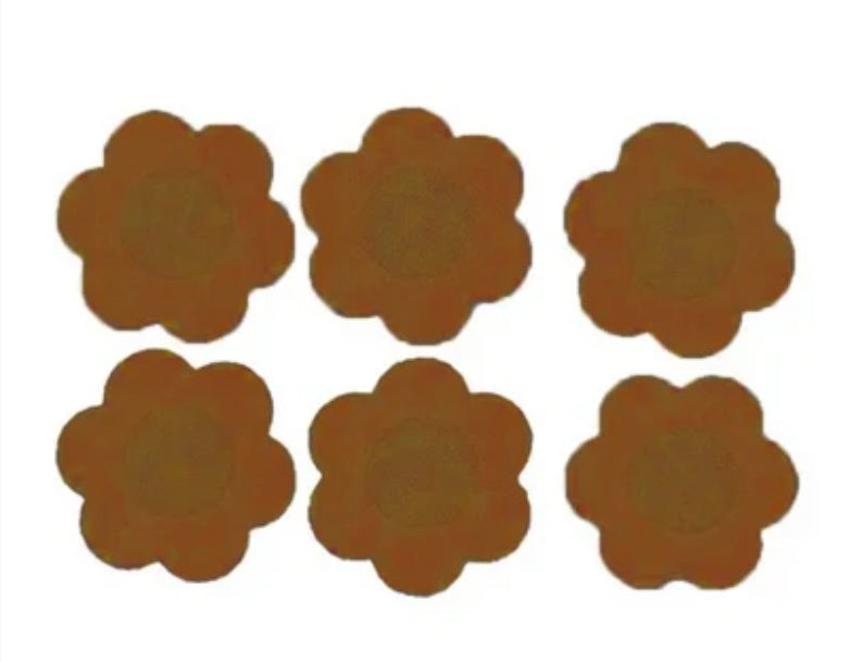 BREAST PETALS MOCHA 3PAIRS