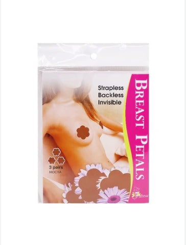 BREAST PETALS MOCHA 3PAIRS