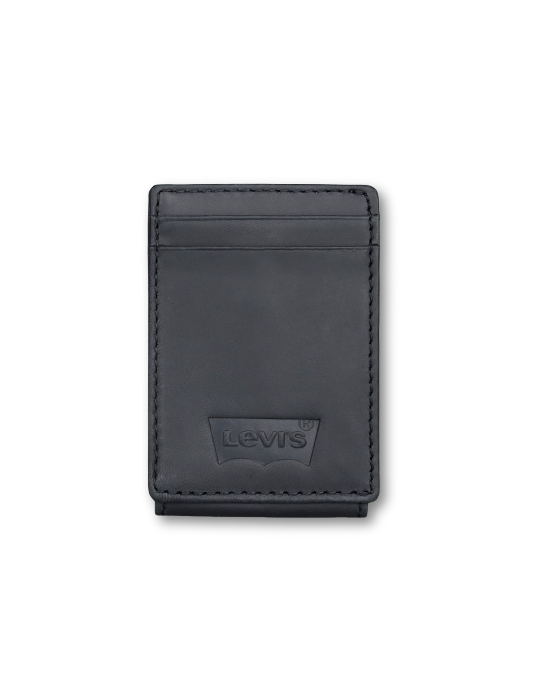 LEVIS LEATHER FRONT POCKET WALLET BLACK 31LV160048