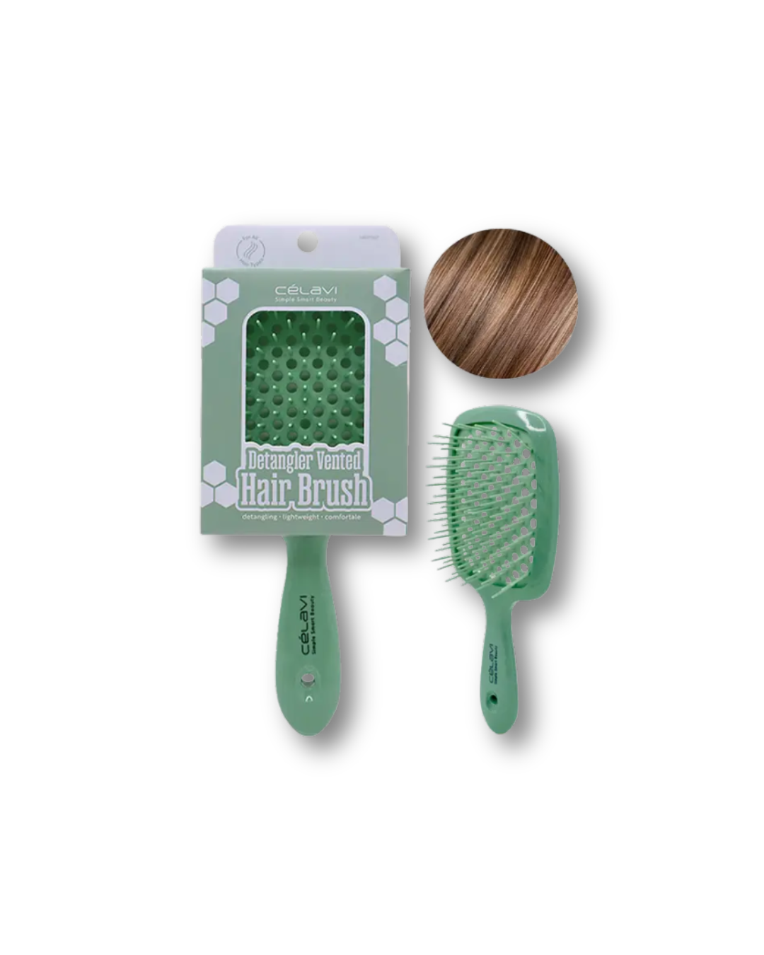 CELAVI DETANGLER VENTED HAIR BRUSH HRDT007