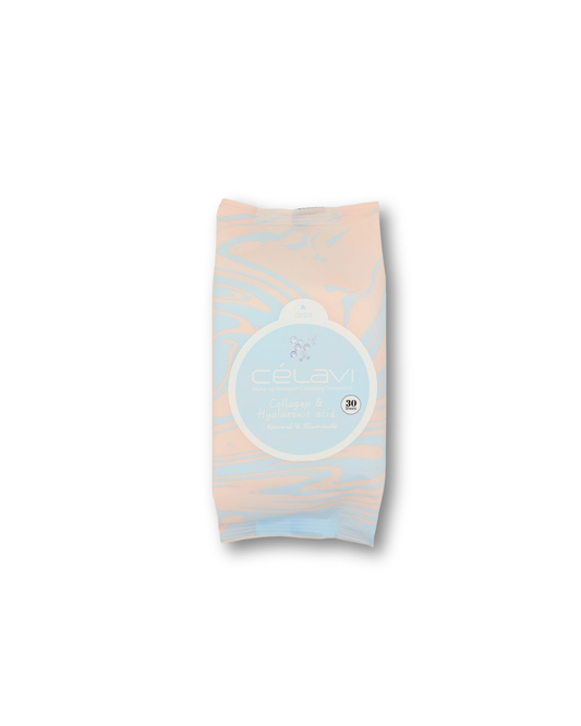 CELAVI MAKEUP REMOVING WIPES COLLAGEN & HYALURONIC ACID