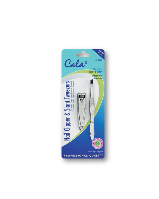 CALA NAIL CLIPPER & SLANT TWEEZERS 70-425B