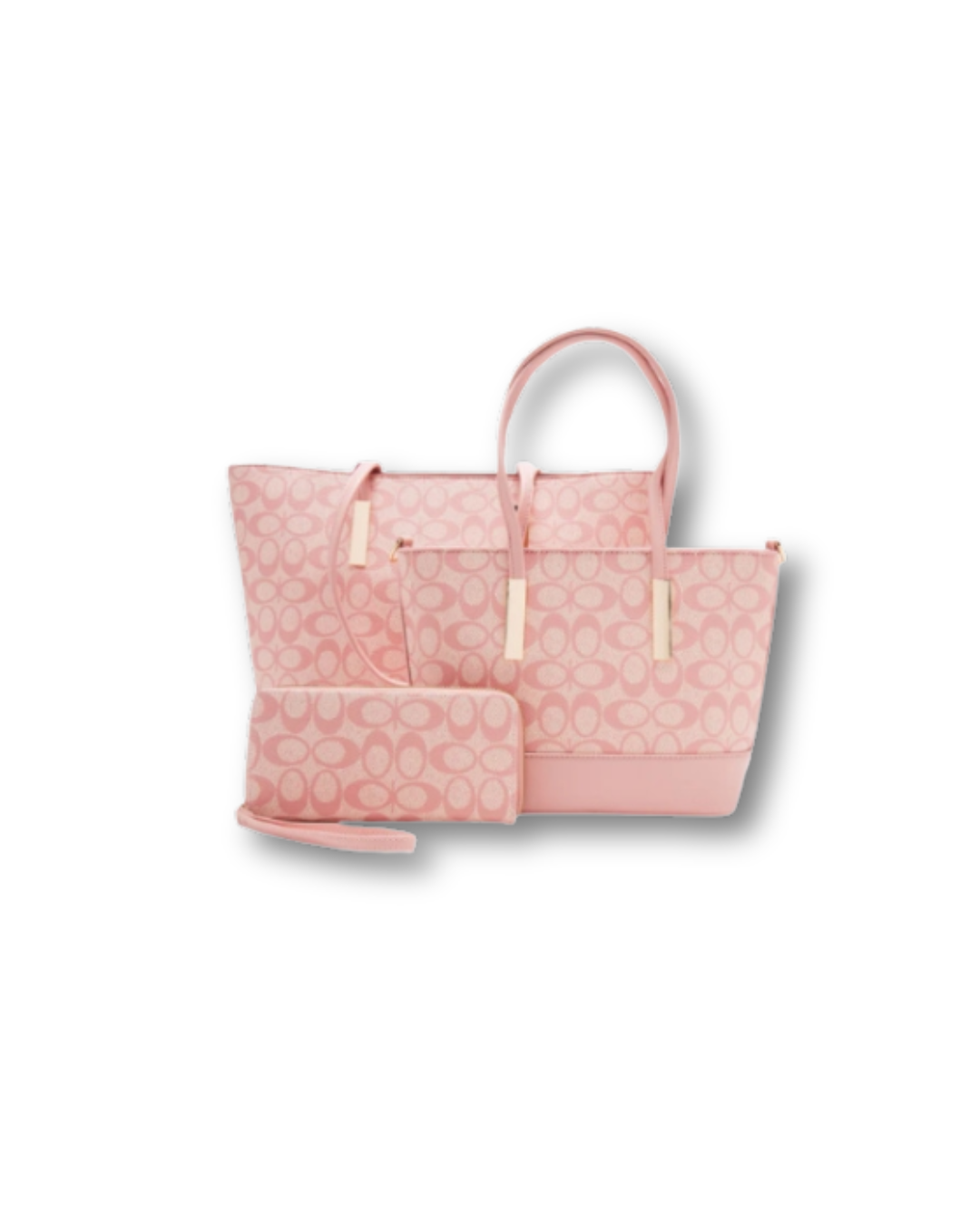 CLASSIC FASHION BAG DP-8557S PINK EMBOSSED TOTE BAG