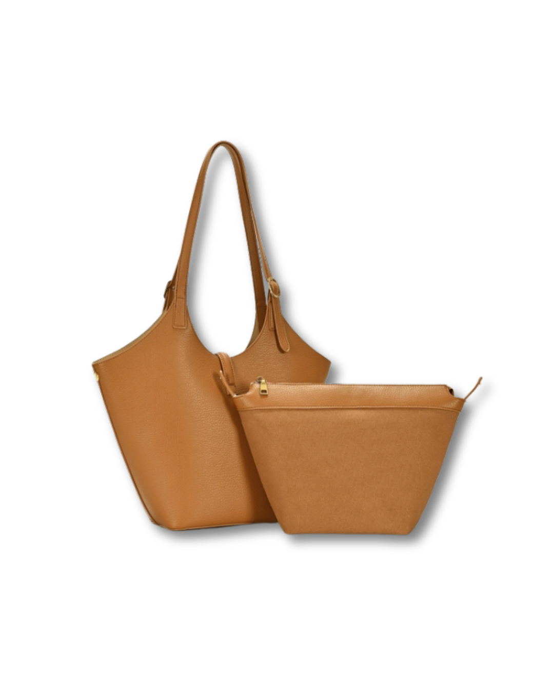 MIZTIQUE 2IN1 SMOOTH SHOULDER TOTW W ZIPPER BAG SET