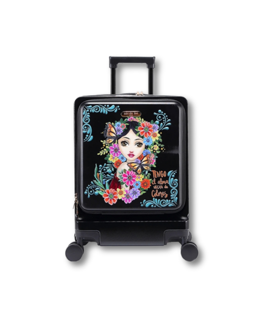 NICOLE LEE HARDSIDE CARRY ON SUITCASE ALMA DE COLORES